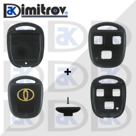 Кутийка ключ 3 бутона Toyota Avensis Corolla Yaris Rav4